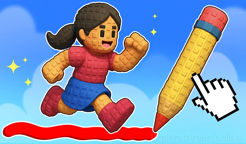 Play Obby online with friends: Draw and Jump!