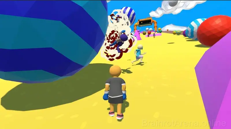 Obby: Mini Games Against 1000! gameplay screenshot 1