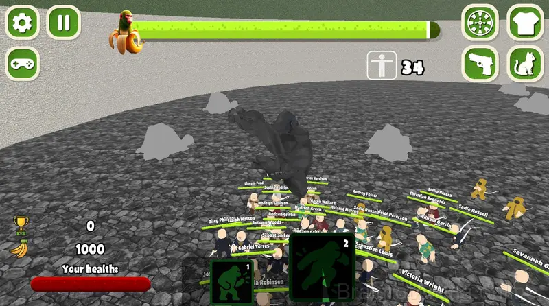 Obby: 100 Humans vs 1 Gorilla gameplay screenshot 2