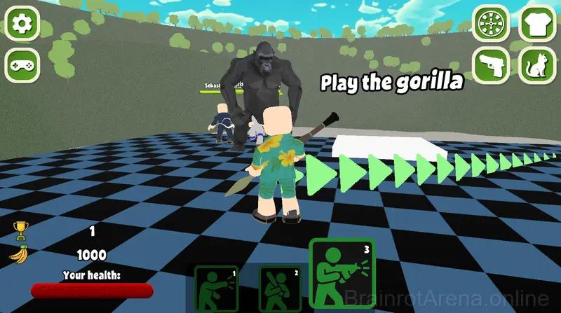 Obby: 100 Humans vs 1 Gorilla gameplay screenshot 4