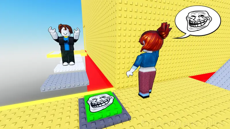 Obby: Troll Slap Tower Online gameplay screenshot 1