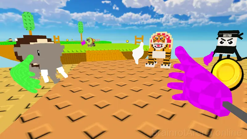 Brainrot Slap War 3D gameplay screenshot 2